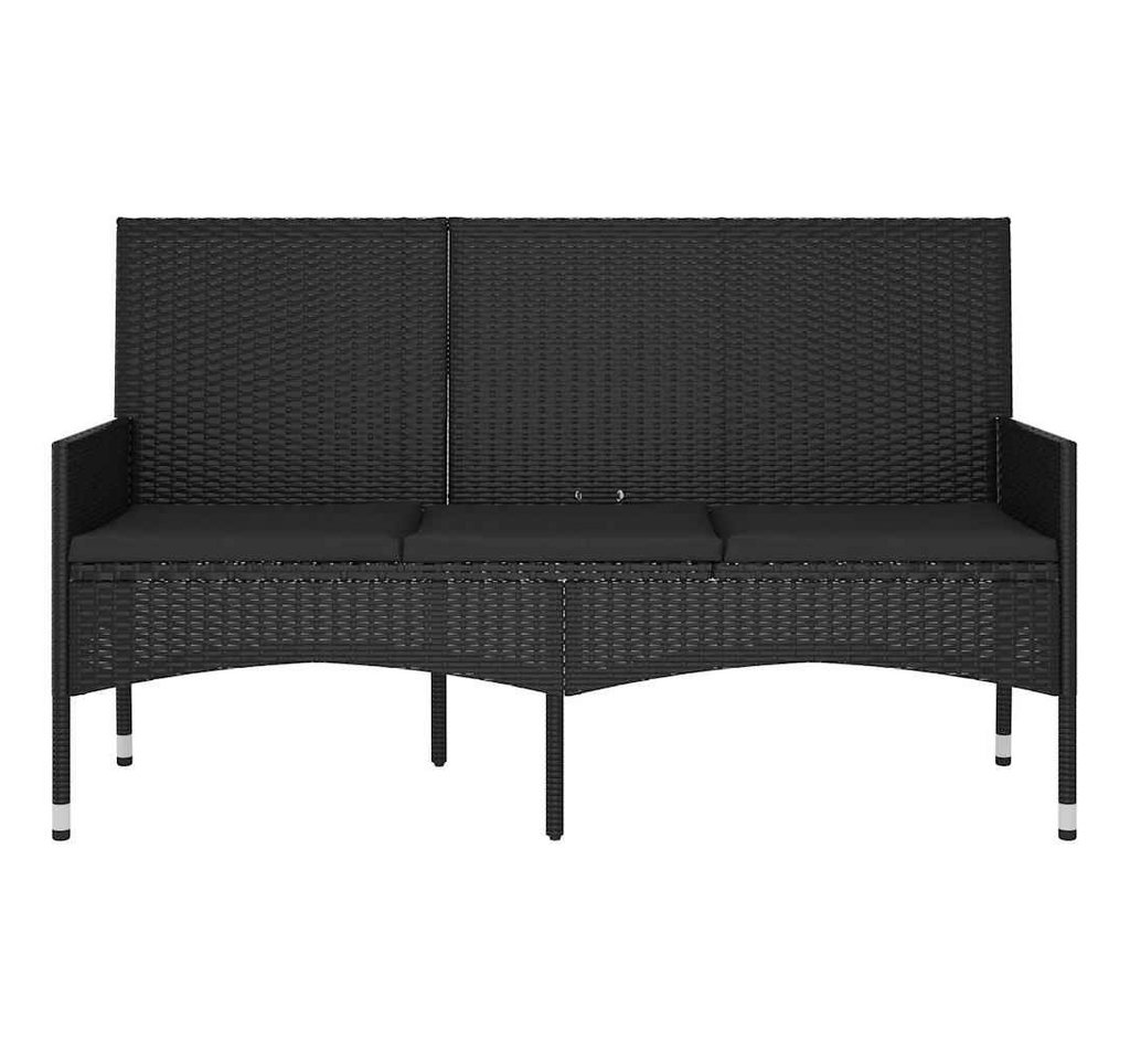 cocosity Gartenbank 3-Sitzer-Gartenbank mit Kissen, schwarz, Polyrattan, Abnehmbares Sitzkissen, robust und langlebig cocosity Gartenbank 3-Sitzer-Gartenbank mit Kissen, schwarz, Polyrattan, Abnehmbares Sitzkissen, robust und langlebig von cocosity