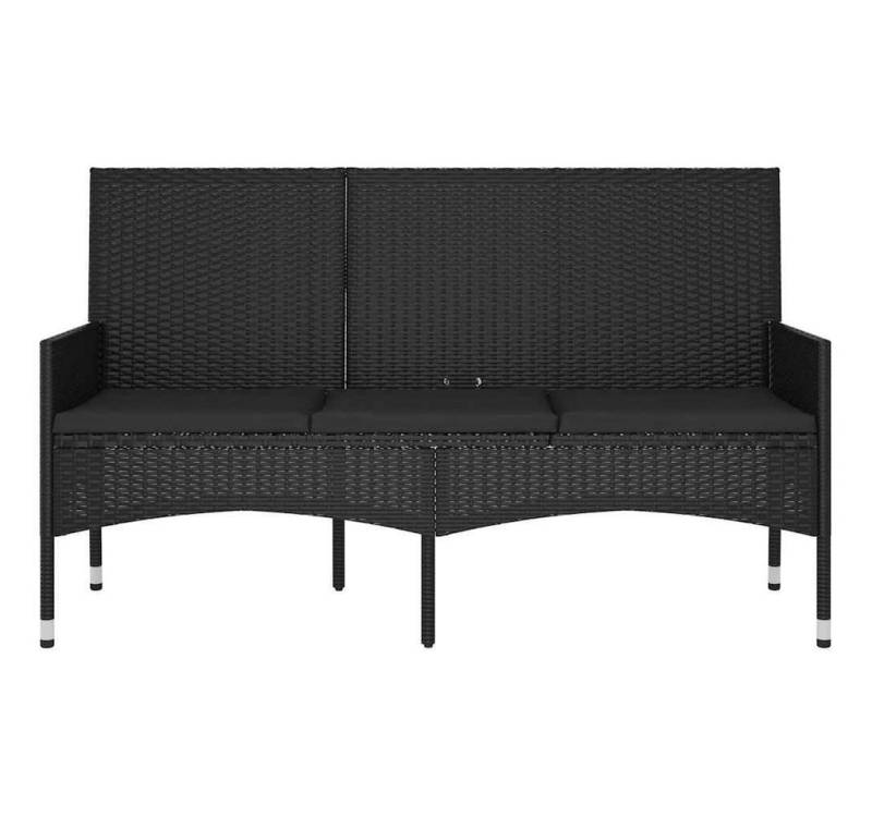 cocosity Gartenbank 3-Sitzer-Gartenbank mit Kissen, schwarz, Polyrattan, Abnehmbares Sitzkissen, robust und langlebig cocosity Gartenbank 3-Sitzer-Gartenbank mit Kissen, schwarz, Polyrattan, Abnehmbares Sitzkissen, robust und langlebig von cocosity