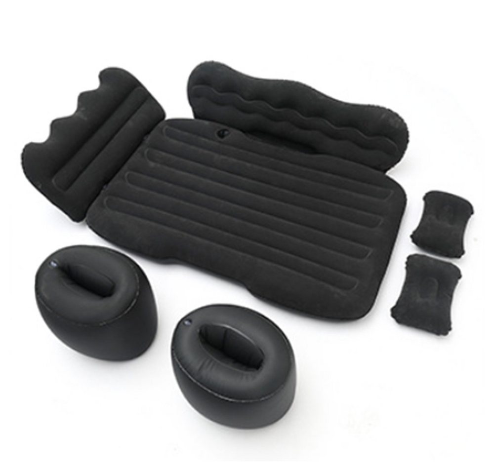 cocosity Luftmatratze Auto-Reisematratze, beflockte Kingsize, Standard-Bergmodell, schwarz, Weiches und dickes beflocktes Nylon, PVC-Verbundgewebe von cocosity