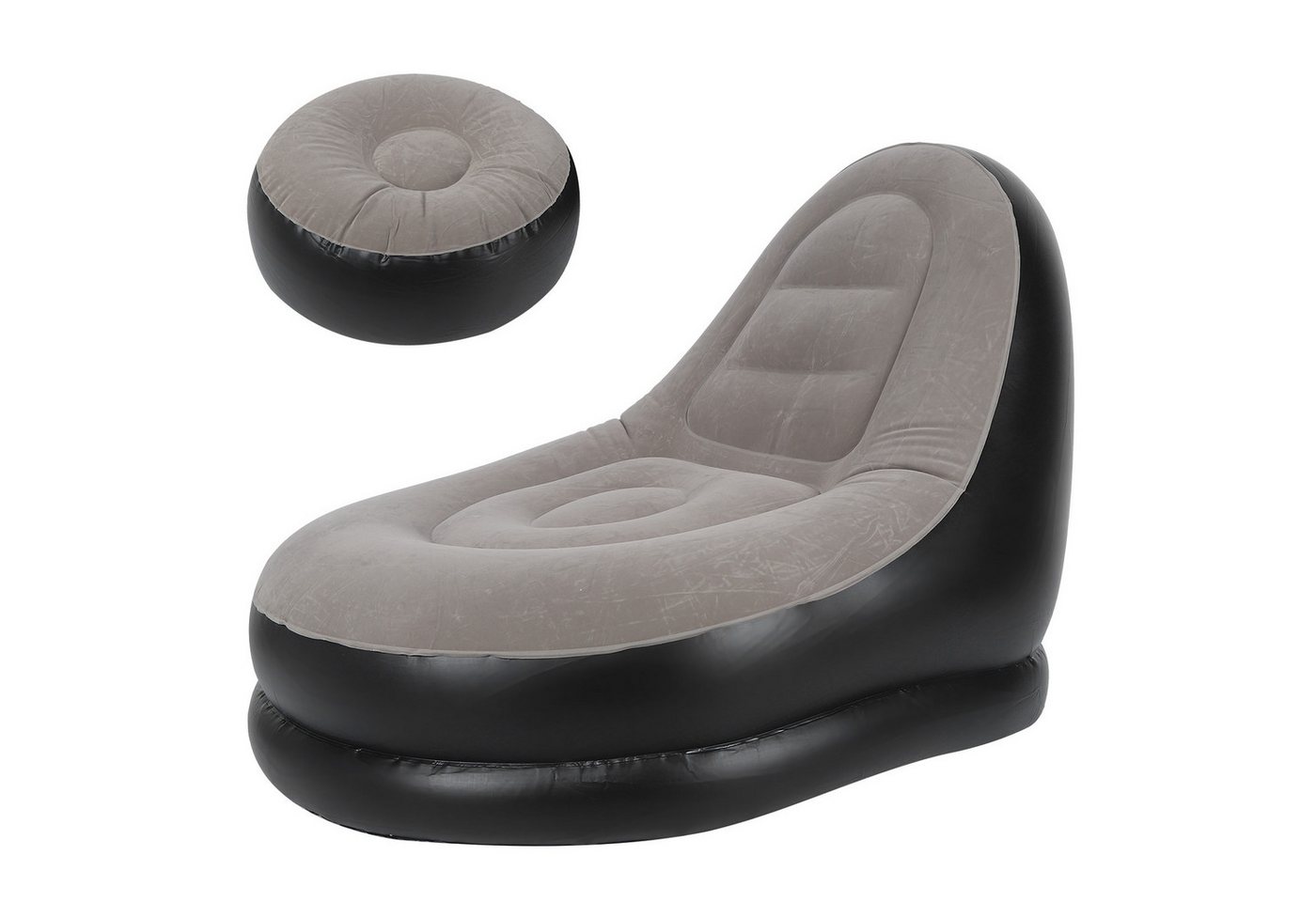 cocosity Luftsessel Modernes Design mit Ottomane, Wohnzimmer, Balkon und Garten, Schnelles Aufblasen und Entleeren, weiche und angenehme Textur cocosity Luftsessel Modernes Design mit Ottomane, Wohnzimmer, Balkon und Garten, Schnelles Aufblasen und Entleeren, weiche und angenehme Textur von cocosity