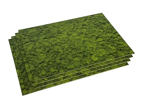 codiarts HDF DECOR Platten 30x42cm 2.8mm | Hochdichte Holzfaserplatte | Perfekt für Laserschneiden & Basteln | Hohe Stabilität | 4er Pack (Moos) von codiarts.