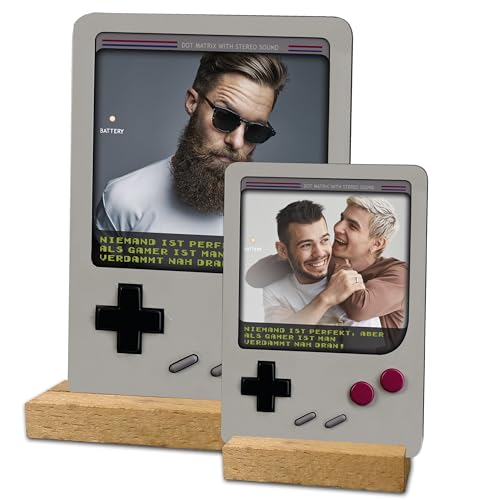 codiarts. | Acryl Glas Bild | personalisiertes Foto Geschenk | mit eigenem Bild und Text | im Spotify Song Cover Musik Glas Design | Fotogeschenke für Sie & Ihn | Frauen & Männer (Game Boy) von codiarts.
