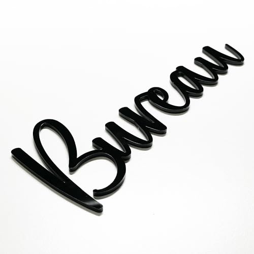 codiarts. selbstklebendes Türschild 3D | Toilettes | Bain | Bureau | Atelier | Cuisine | Acrylglas Laser geschnitten (Bureau) von codiarts.