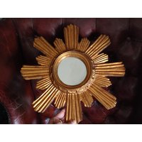 Antik Look Vintage Spiegel Florentiner Golden Sunburst Sonnenspiegel Brocante Boudoir Bohemian Wandspiegel Shabby Hollywood Regency Mirror von coerdefleur