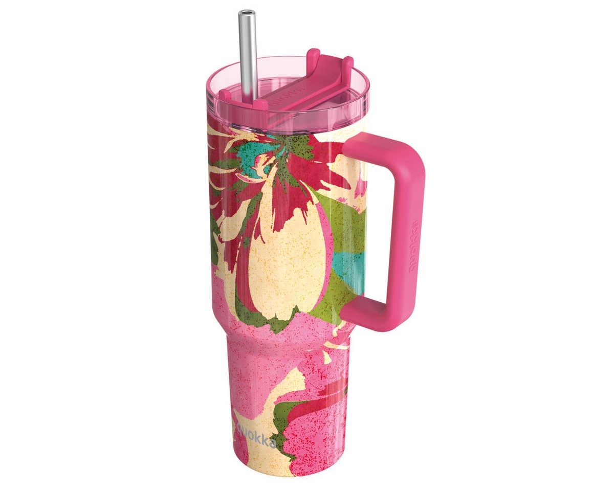 Quokkabottle Trinkflasche - Isolierte Edelstahl-Trinkflasche mit Griff und Strohhalm, doppelwandig und ergonomisch Quokkabottle Trinkflasche - Isolierte Edelstahl-Trinkflasche mit Griff und Strohhalm, doppelwandig und ergonomisch von Quokkabottle