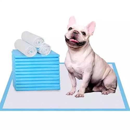 Puppy and Dog Pee Pads, Thicken 6 Layers Potty Training Pads for Dogs Cats Rabbit with Super Absorbent & Leak-Proof Design and Quick-Dry Surface (M, 45 * 60 cm, 50 Count) von coldchill