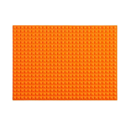 Colinda Abtropfmatte aus Silikon – Extra großer Untersetzer für heiße Gerichte, große heiße Töpfe und Pads, die direkt aus dem Herd oder Ofen kommen, 40, 6 x 29, 2 cm, orange von colinda