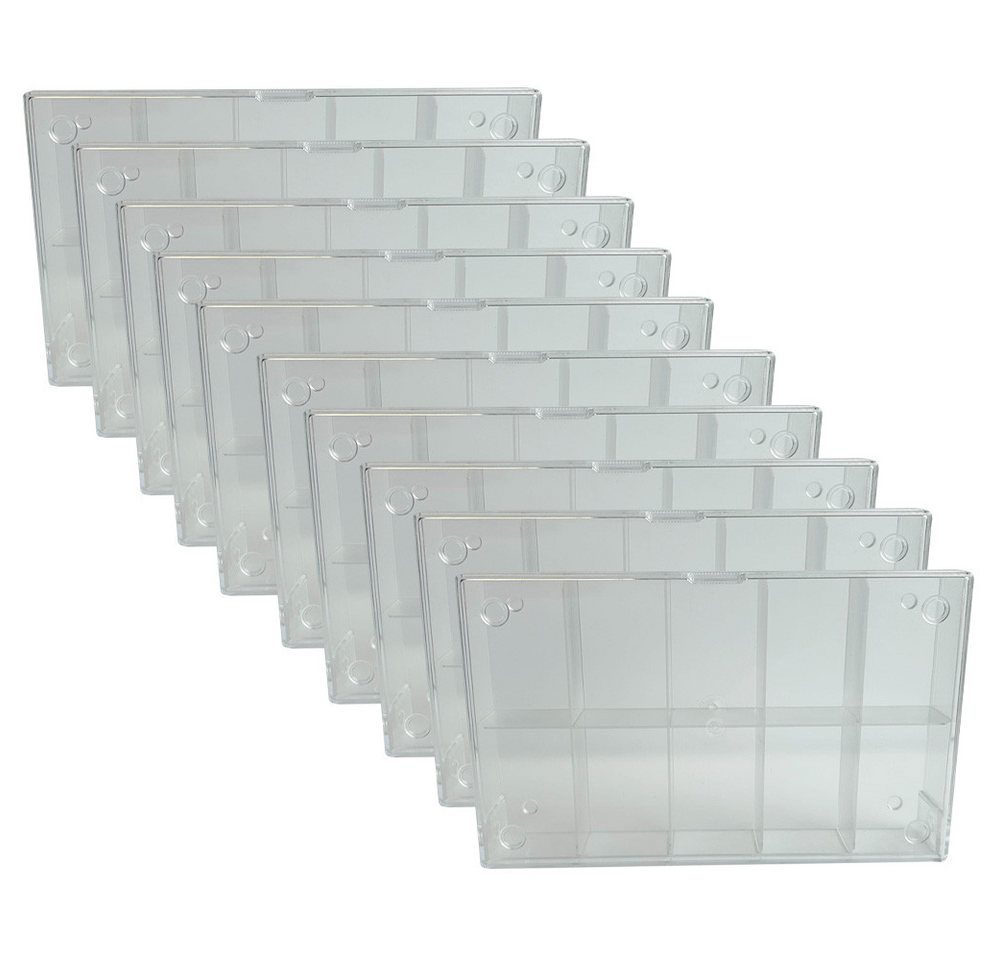 collect-it.de MY HOME OF CARDS + TOYS Aufbewahrungsbox 10 Sortierkästen 10-fach transparent von collect-it.de MY HOME OF CARDS + TOYS