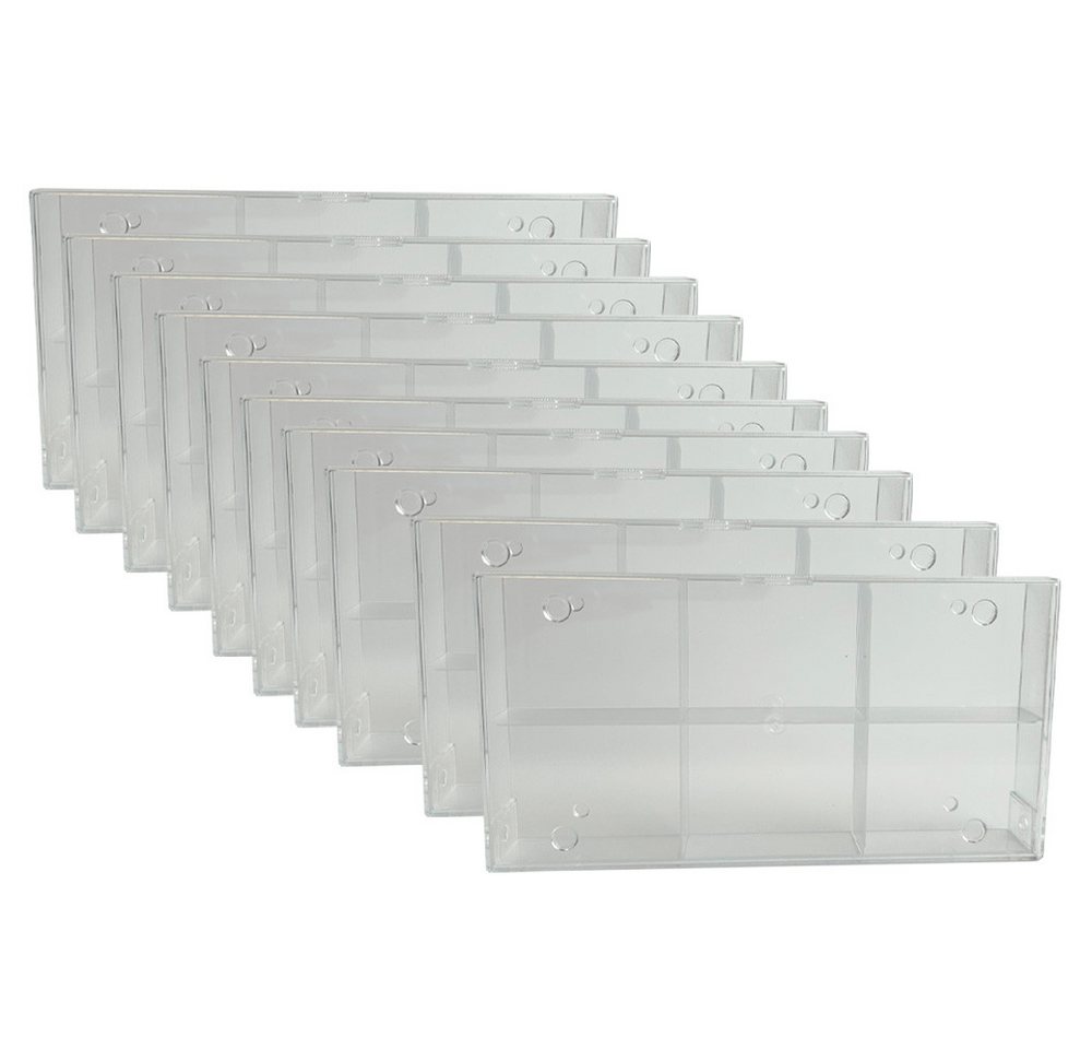 collect-it.de MY HOME OF CARDS + TOYS Aufbewahrungsbox 10 Sortierkästen 6-fach transparent von collect-it.de MY HOME OF CARDS + TOYS