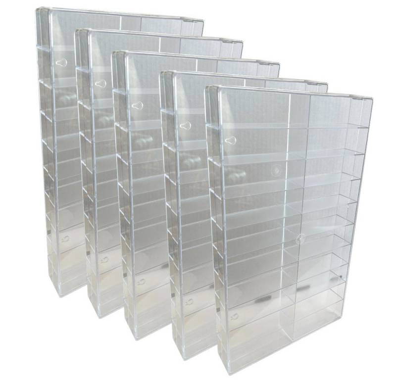 collect-it.de MY HOME OF CARDS + TOYS Aufbewahrungsbox 5 Sortierkästen 20-fach transparent von collect-it.de MY HOME OF CARDS + TOYS