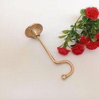 Pflanzenaufhänger Aus Massivem Messing Wandhaken Im Vintage-stil von collectionFD