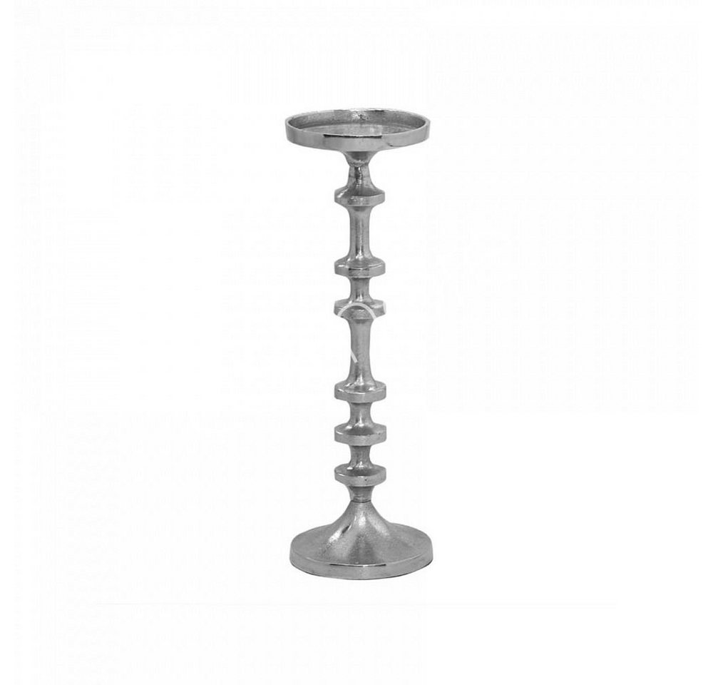 colmore Kerzenständer Kerzenständer Rund Silber Mittelhoch Klassisch Metall 36 cm, Halbhoch von colmore