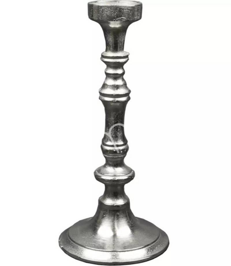 colmore Kerzenständer Kerzenständer Klassisch Rund Silber Antik Metall 35 cm von colmore