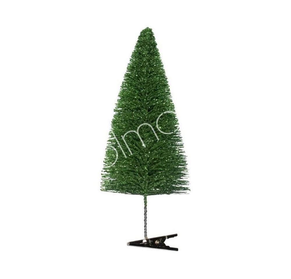 colmore Künstlicher Weihnachtsbaum 6er Set Mini Tannenbaum mit Klammer Grün Glitzer Colmore, Tannenbaum, 6er Set von colmore