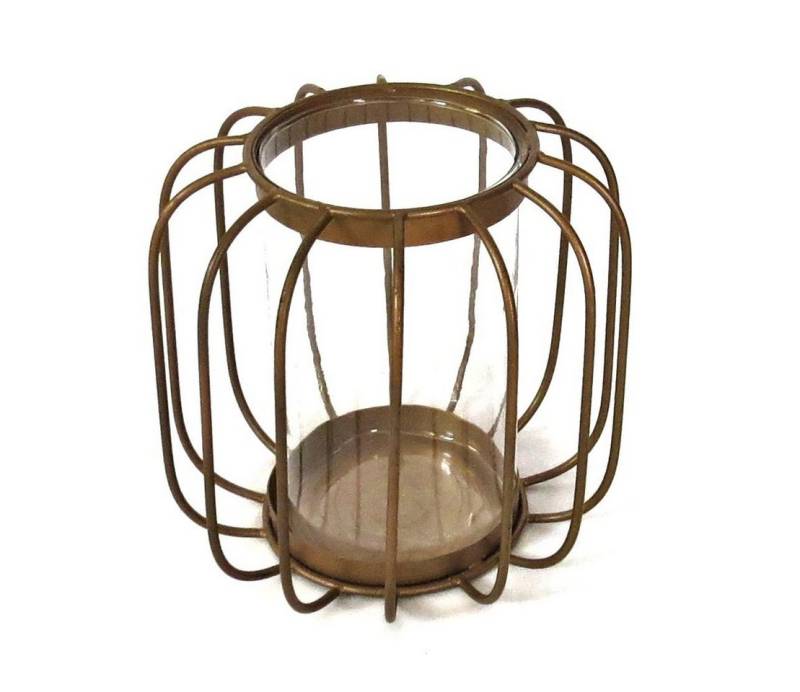 colmore Windlicht Windlicht Laterne Retro Stil Bronze Gitter Colmore Glas Metall von colmore