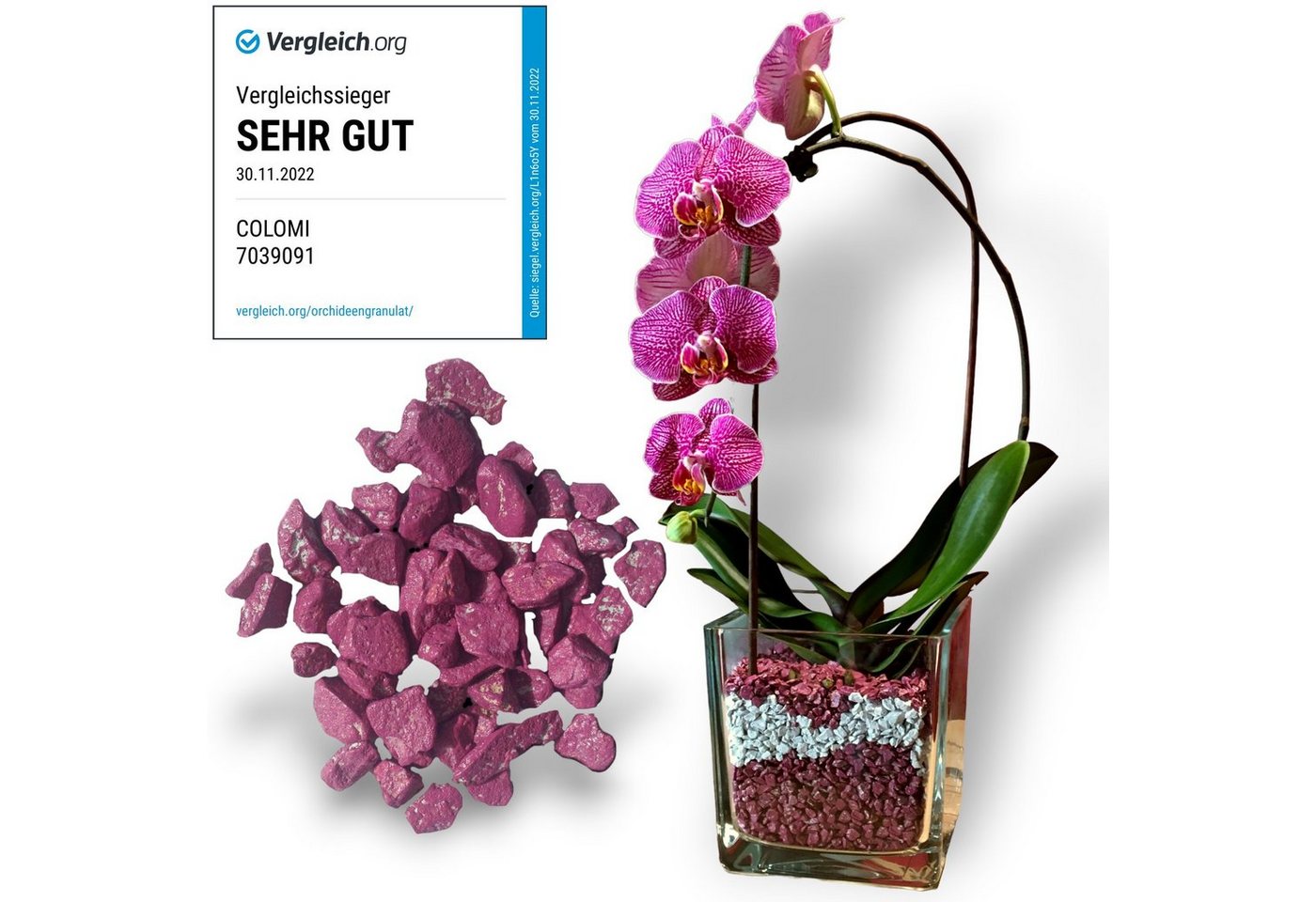 colomi Pflanzgranulat Spezial Pflanzboden für Orchideen - patentiert weiss, mit Ionenaustauscher, 1 Liter colomi Pflanzgranulat Spezial Pflanzboden für Orchideen - patentiert weiss, mit Ionenaustauscher, 1 Liter von colomi