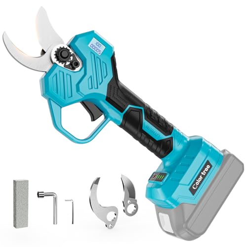 Akku-Astschere Professionelle Passend für Makita 18V Batterie, Gartenschere Akku Secateur Electrique mit LCD-Display und importierten SK7-Stahlklingen 1,5-2 Zoll Schnittdurchmesser für Baumschere Akku-Astschere Professionelle Passend für Makita 18V Batterie, Gartenschere Akku Secateur Electrique mit LCD-Display und importierten SK7-Stahlklingen 1,5-2 Zoll Schnittdurchmesser für Baumschere von color tree