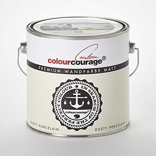 colourcourage L709449561 Premium matt Dusty Porelain 2,5L bunte Wandfarbe, 2.5 l (1er Pack) von colourcourage