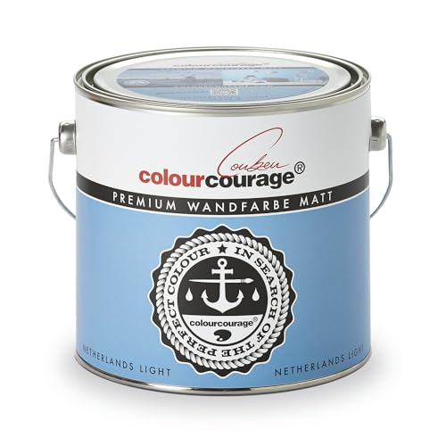 Premium Wandfarbe colourcourage matt Netherlands Light 2,5L - weitere einzigartige Farbtöne erhältlich von colourcourage