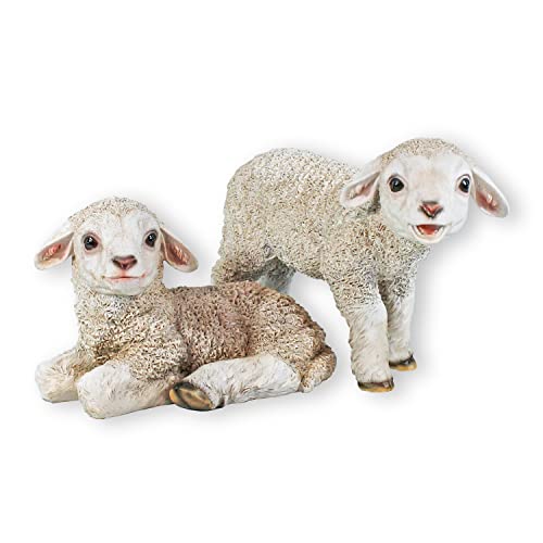 Gartenfigur Schaf Figur 2er Set Schaf Figur stehend Schaf Figur liegend Lamm Figur für den Garten Gartenfigur Schaf Figur 2er Set Schaf Figur stehend Schaf Figur liegend Lamm Figur für den Garten von colourliving