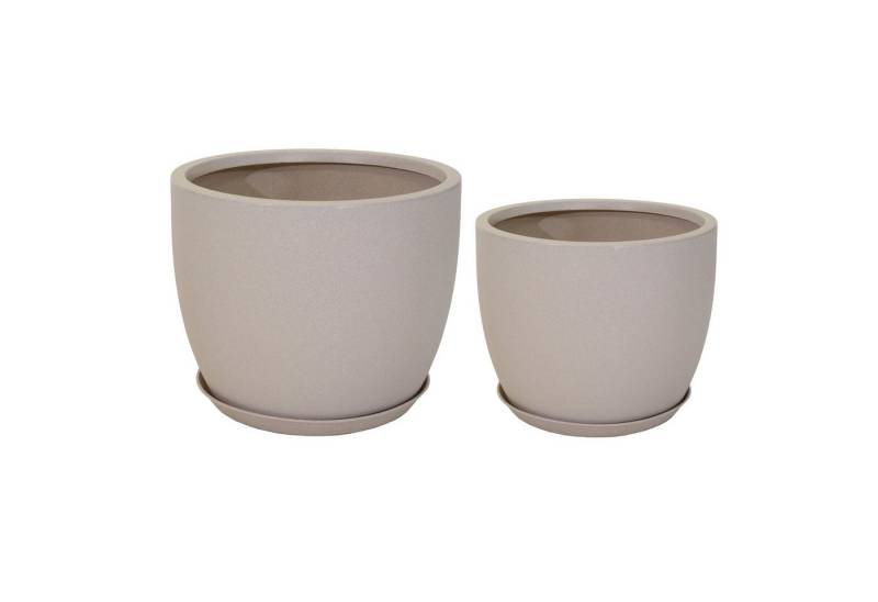 colourliving Blumentopf 2er Set Groß - Pflanztöpfe rund in Steinoptik Untersetzer inklusive, Erhältlich Steinoptik-Farben Anthrazit, Grau oder Sand colourliving Blumentopf 2er Set Groß - Pflanztöpfe rund in Steinoptik Untersetzer inklusive, Erhältlich Steinoptik-Farben Anthrazit, Grau oder Sand von colourliving