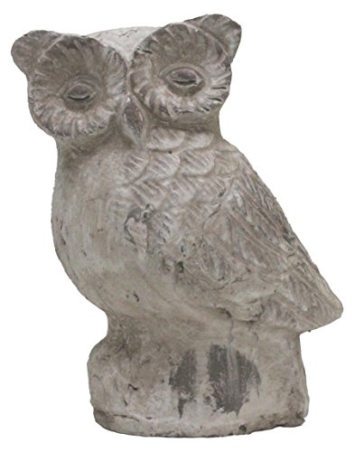 colourliving Dekofigur Eule Athene Gartenfigur Shabby Vintage Look Dekoration Tier Skulptur Wohnung Garten von colourliving