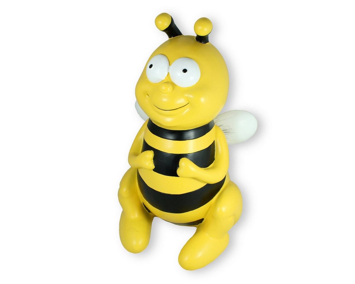 colourliving Dekofigur XL Bienen Figur sitzend 45 cm Gartenfigur Biene (witzige Dekoration), robust verarbeitet, handbemalt von colourliving