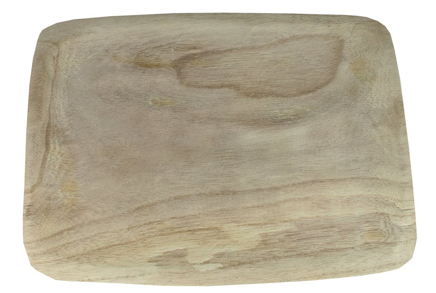 colourliving Dekoschale Holztablett eckig 30x23 cm Holzschale Tischdeko Weihnachtsdeko (1x Holztablett), naturbelasse Weihnachtsdekoration, Paulownia Holz unbehandelt von colourliving