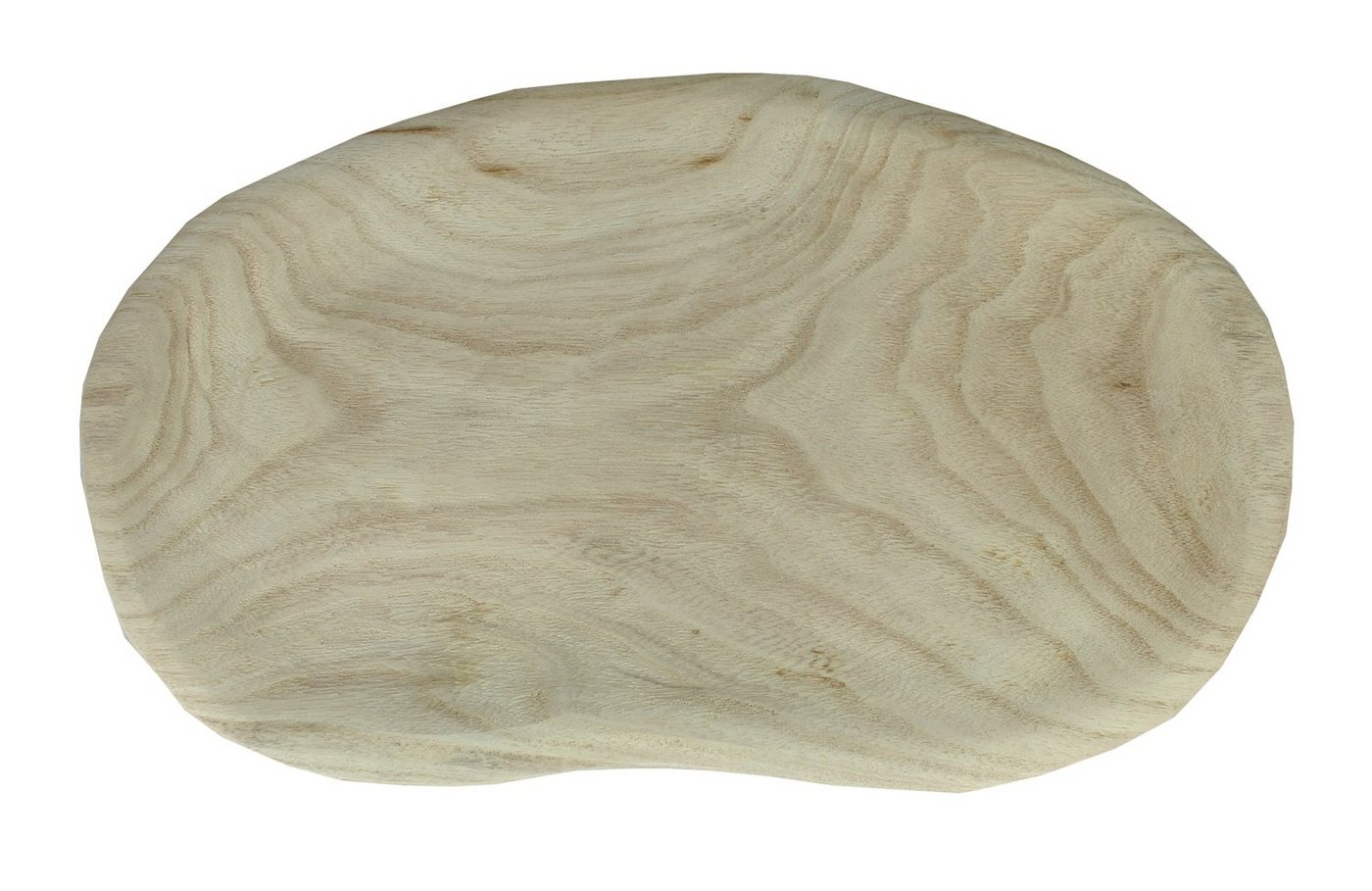 colourliving Dekoschale Holztablett eckig 37x23 cm Holzschale Tischdeko Weihnachtsdeko (1x Holztablett), naturbelasse Weihnachtsdekoration, Paulownia Holz unbehandelt von colourliving