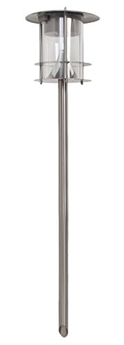 colourliving Edelstahl Solar Gartenleuchte mit 6 LED Solarlampe Gartenbeleuchtung Wegbeleuchtung von colourliving