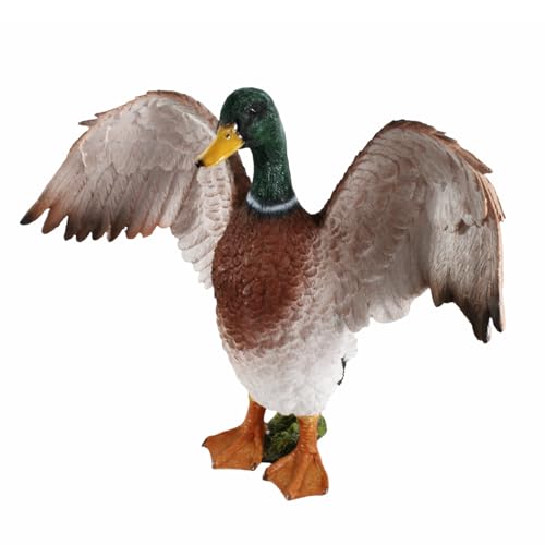 colourliving Enten Figur XL Deko Ente Groß, lebensecht und handbemalt, mit geöffneten Flügeln Deko Enten für den Garten oder Gartenteich colourliving Enten Figur XL Deko Ente Groß, lebensecht und handbemalt, mit geöffneten Flügeln Deko Enten für den Garten oder Gartenteich von colourliving