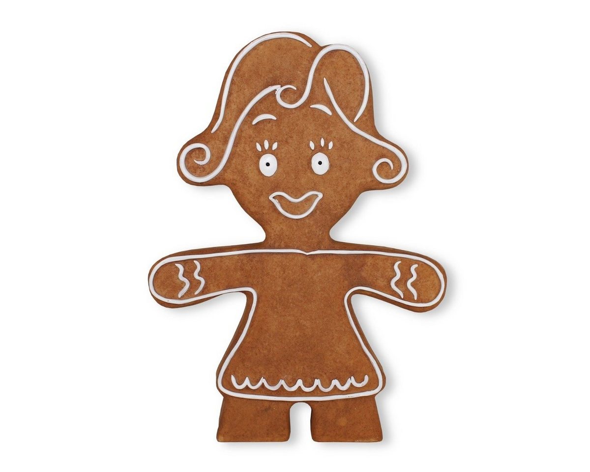 colourliving Weihnachtsfigur Lebkuchenfrau Weihnachts Tischdeko Weihnachtsfigur, Handbemalt, auch als Fensterdeko geeignet, Weihnachtsdeko von colourliving