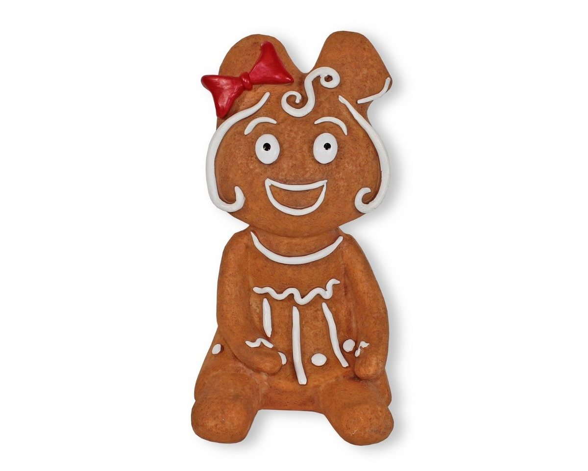 colourliving Weihnachtsfigur Lebkuchenfrau Weihnachts Tischdeko Weihnachtsfigur, Handbemalt, auch als Fensterdeko geeignet, Weihnachtsdeko von colourliving