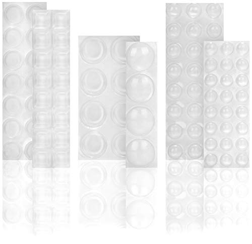 COM-FOUR® 90-teiliges Möbelgleiter Set - Selbstklebende Stuhlgleiter aus Kunststoff - Anti-Rutsch-Filzgleitern in verschiedenen Größen von com-four