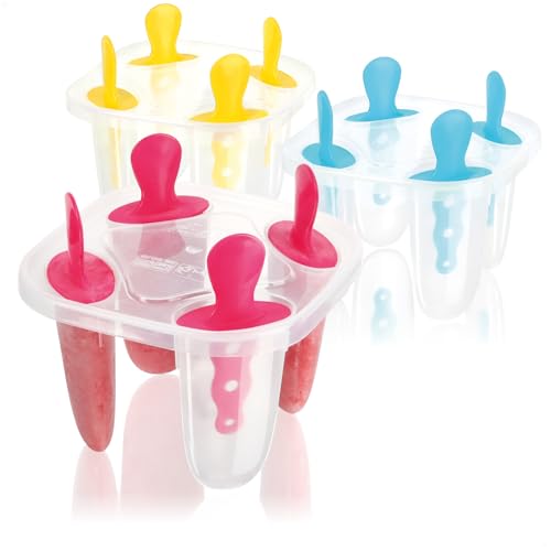 COM-FOUR 3er Set - Formen für Eis am Stiel - für 12 Eis am Stiel, 14 x 14 x 13 cm COM-FOUR 3er Set - Formen für Eis am Stiel - für 12 Eis am Stiel, 14 x 14 x 13 cm von com-four