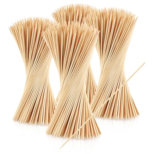 com-four® 1000x Schaschlik Spieße aus Bambus - lange Holzspieße zum Aufspießen von Fleisch und Früchten - Grillspieße für Gastronomie (1000 Stück - 25 cm - natur) von com-four