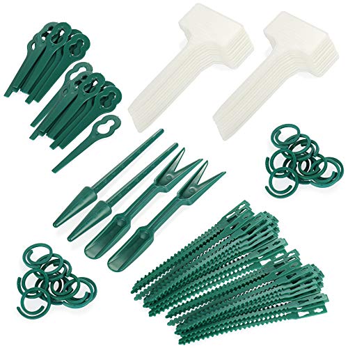 com-four® 104-teiliges Anzucht-Zubehör-Set - Pflanzbox-Werkzeug - Gartenzubehör mit Pikiergabel, Pikierstab, Pflanzenschilder, Pflanzenbinder - Aufzuchtset für die Aussaat - Gartenstarter-Set (Set 1) von com-four