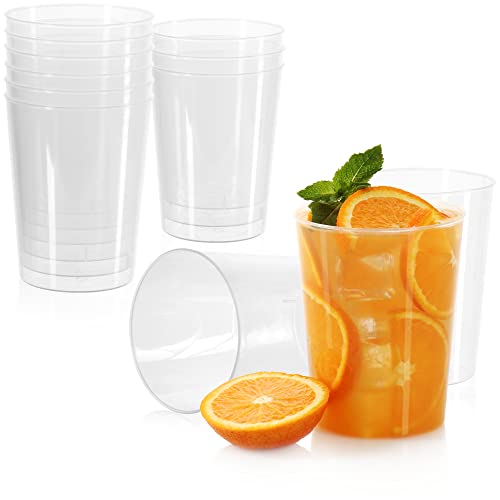com-four® 12x Mehrweg Trinkbecher für Party, Camping und unterwegs - wiederverwendbare Kunststoff-Gläser - spülmaschinengeeignet - Kunststoffbecher - Partyzubehör von com-four
