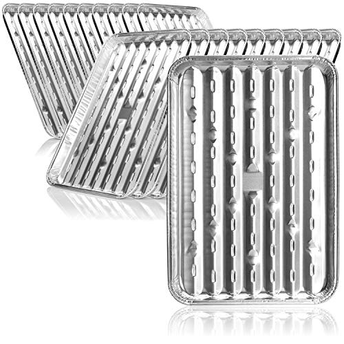 com-four® 20x Grillschale, Einweg-Schalen aus Aluminium, Alu-Grillpfanne zum Grillen, Kochen und Backen, Abtropfschale für Ofen, Grill und BBQ (20 Stück - 34 x 23 x 2.5 cm) von com-four