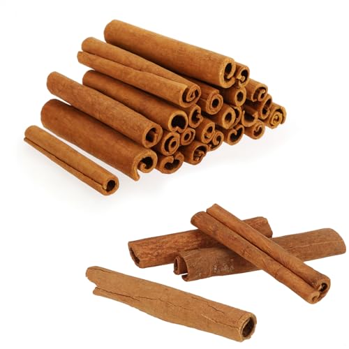 com-four® 25x Deko-Zimtstange - Bastel- und Dekozimt für Kränze, Gestecke, Geschenkverpackungen und DIY-Projekte - Dekoration Cassia-Gewürzrinde - weihnachtliche Streudeko (25x Zimtstange - medium) von com-four