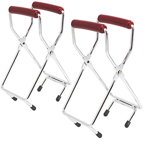 com-four® 2x Glasheber für heiße Konserven, Einkochgläser und Einmachgläser - für Sturzgläser jeglicher Größe - Greif-Zange zum selber Einmachen - verchromter Stahl (Glasheber 19cm - 02 Stück) von com-four