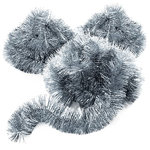 com-four® 3X Girlande Weihnachten - Tannengirlande für eine perfekte Weihnachtsdekoration - Weihnachtsdeko für Christbaum - 270 cm von com-four