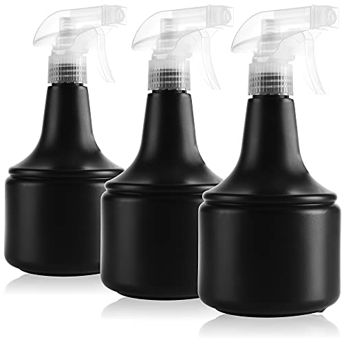 com-four® 3x Blumensprüher - Sprühflasche zur Bewässerung von Pflanzen - Wassersprühflasche zum Wasserzerstäuben und zur Schädlingsbekämpfung (3 Stück 0.6L anthrazit) von com-four