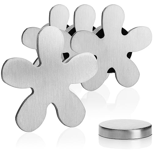 com-four® 4X Tischdeckenbeschwerer - Tischtuchgewichte aus Edelstahl - magnetische Tischtuchklammer - ca. 45 g von com-four