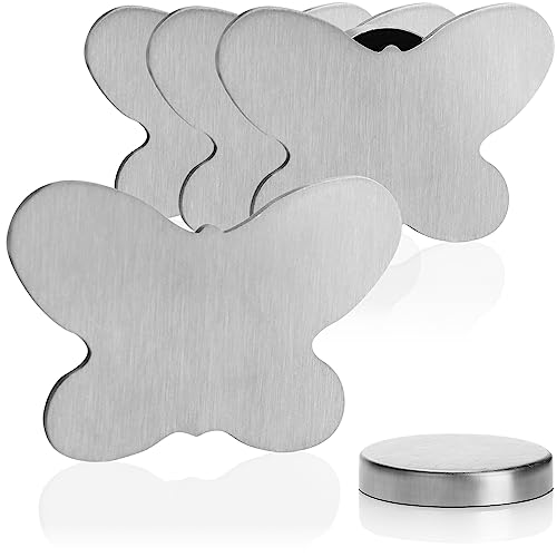 com-four® 4X Tischdeckenbeschwerer - Tischtuchgewichte aus Edelstahl - magnetische Tischtuchklammer - ca. 55 g von com-four