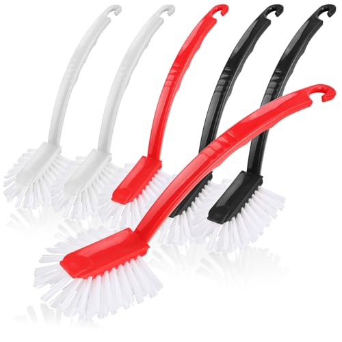 com-four® 6X Spülbürste 27 cm - Geschirrbürste mit robusten Borsten - Abwaschbürste für Töpfe, Pfannen & Spüle - langlebige Küchenbürste, Reinigungsbürste für Haushalt & Küche (6 Stück) von com-four