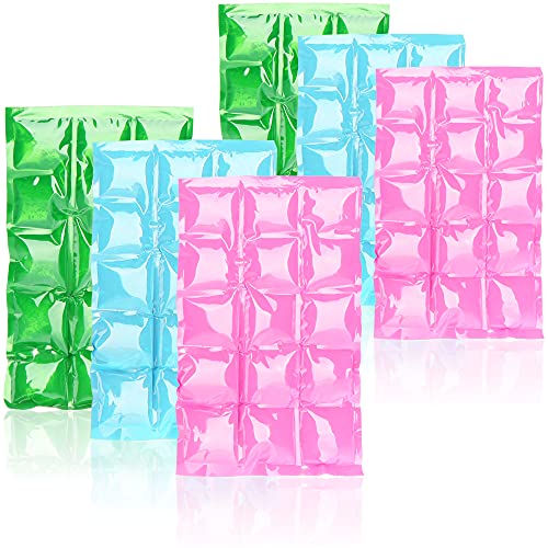 com-four® 6x Flexibles Eis-Pack - Kühlkompresse mit 15 Kühlzellen - Kühlpack für Haushalt, Sport und Freizeit (06 Stück - 25 x 15cm - 3 Farben) von com-four