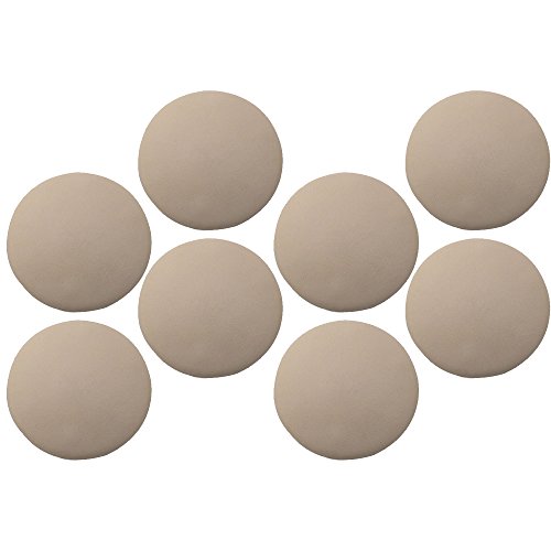 com-four® 8er Pack Wandpuffer, Türstopper, Anschlagdämpfer, ø 3,8 cm beige (8 Stück - beige) von com-four