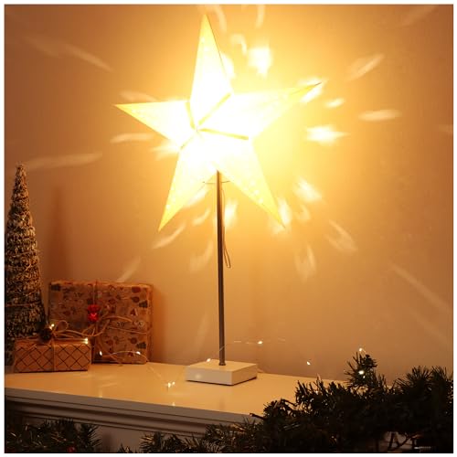com-four® LED Deko Lampe Stern - Stehlampe von com-four
