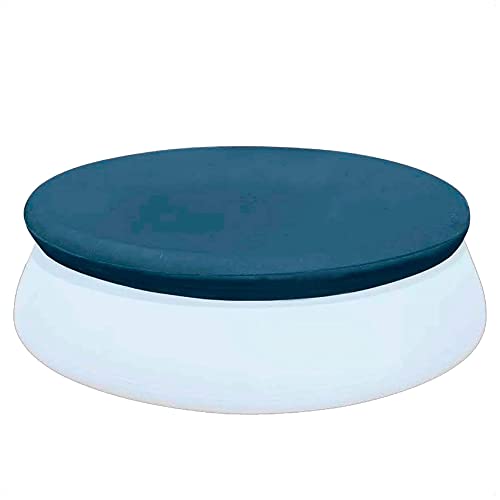 com-four® Poolabdeckung rund - lichtdichte Wärmeplane - Abdeckplane für Rundpool - Überwurf als Schmutzschutz für Wasserbecken - Poolschutzfolie von com-four